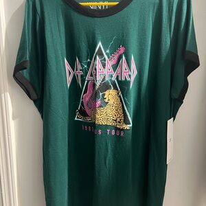Torrid Green Def Leppard Tour Tee